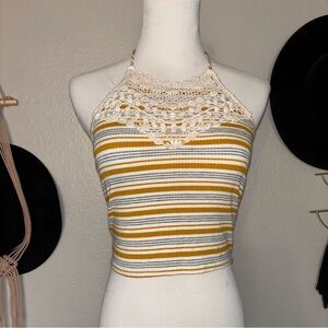 Never Worn Charlotte Russe Striped Halter Top